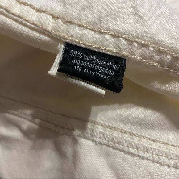 Calvin Klein Ivory White Jean Denim Stretch Jacket - Picture 6 of 6